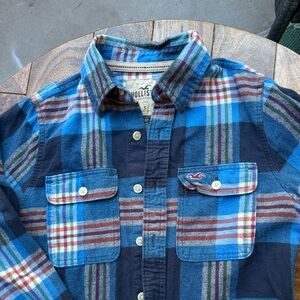 Hollister Women’s Multicolor Plaid Button-Down Shirt